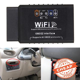 เครื่องสแกนเนอร์สแกนเนอร์ ELM 327 v 1.5 OBD 2 WiFi