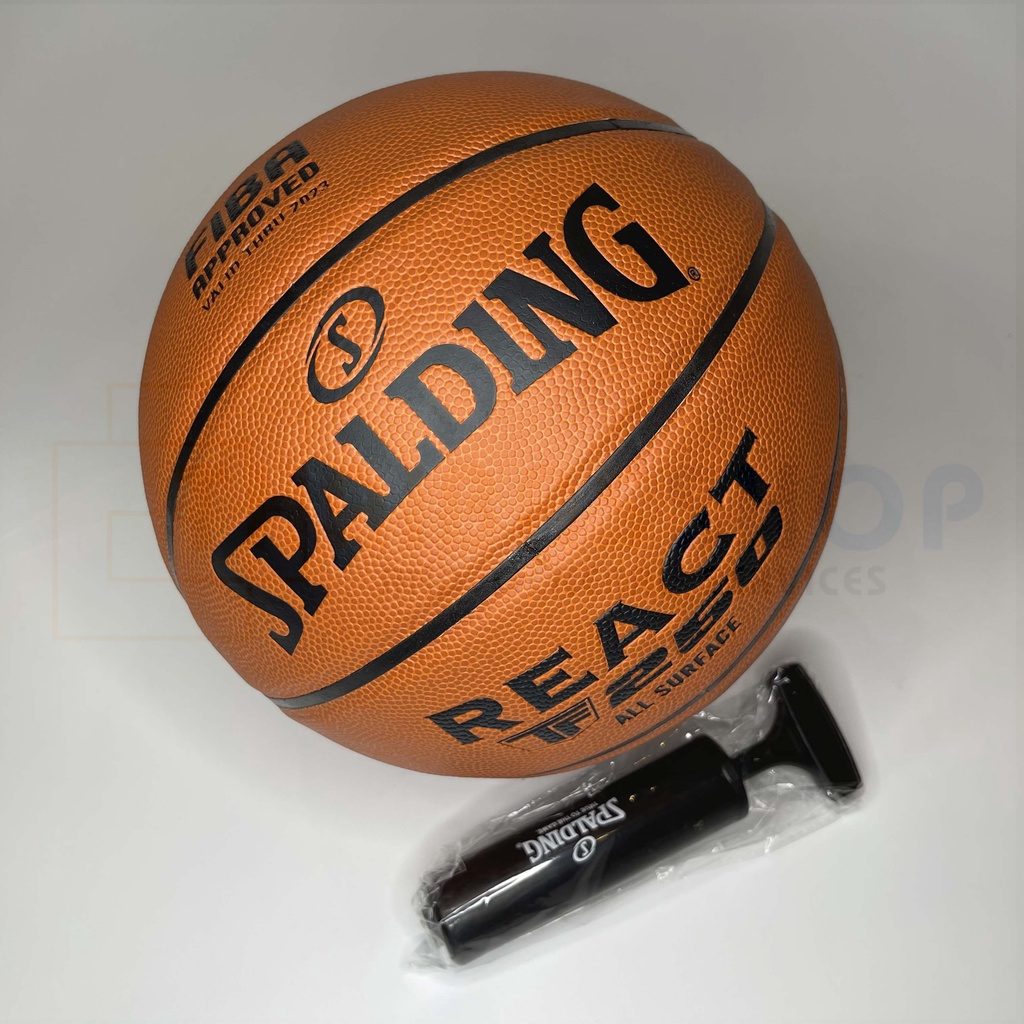 [ของแท้ 100%] ลูกบาสเกตบอล Spalding TF-250 เบอร์7 แถมที่สูบลม Spalding ...