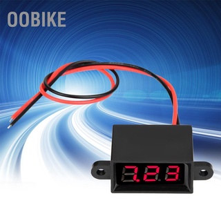 Oobike โวลต์มิเตอร์ดิจิตอล 0.28นิ้ว Two Wire Dc 3.0-30V หน้าจอแสดงผล Led กันน้ําสําหรับใช้ในการวัดแรงดันไฟฟ้า