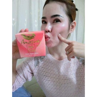 มาส์คจุ๊ฟ Amaing Milk &amp; Gold Mask 30 กรัม ส่งฟรี มีเก็บเงินปลายทาง