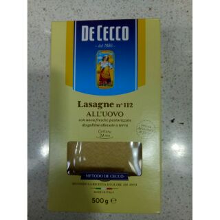 De cecco Lasagne All Uovo No112  500g.