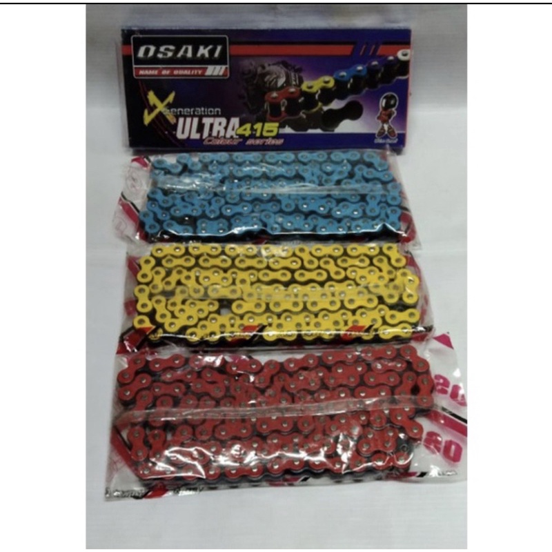 MERAH OSAKI THIN CHAIN 415 -130 L OSAKI THAILAND RED BLUE YELLOW