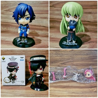 Code Geass โค้ด กีอัส Lelouch Figure code geass figure chibi มินิฟิกเกอร์ตัวเล็กน่ารัก (ของแท้ มือ 1-2)