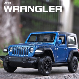 RMZ CITY 1:36 JEEP WRANGLER RUBICON โมเดลรถยนต์ รถบรรทุกของเล่น เปิดได้