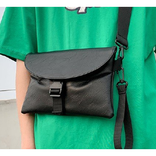 ใหม่กระเป๋าสะพายไหล่สําหรับผู้ชายหนัง pu crossbody สไตล์เกาหลี 1