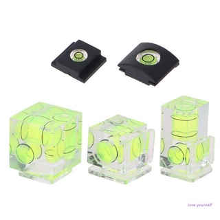 CON Camera Bubble Hot Shoe Spirit Level Mount 3 Axis 2 Axis 1 Axis for DSLR Film Cam Canon Nikon Olympus