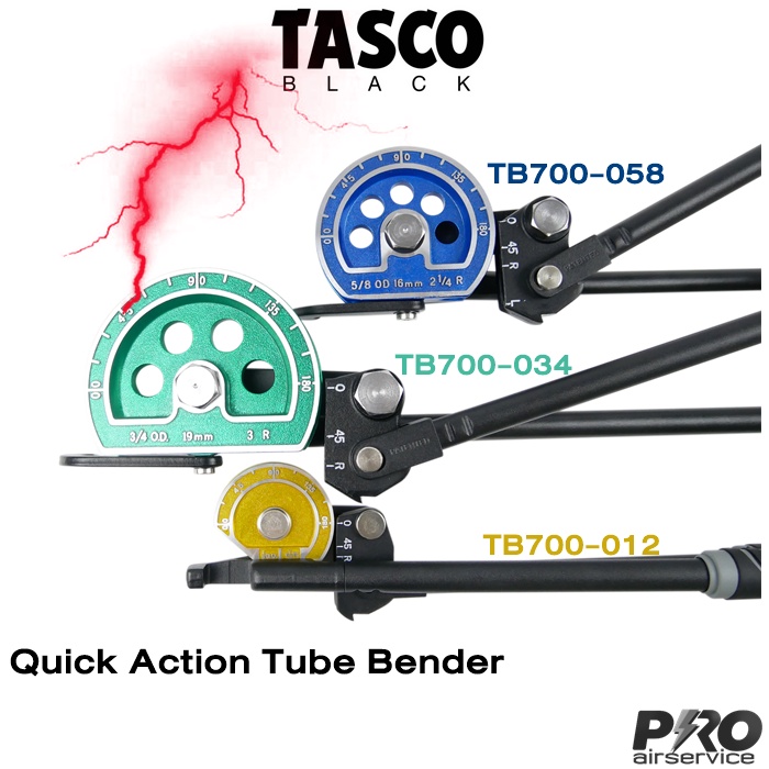 เบนเดอร์ดัดท่อทองแดง TASCOBLACK TB700-012" TB700-058" TB700-034" Quick Action Tube Bender มุมดัด 0~1