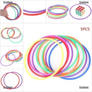 ห่วงพลาสติก หลากสี ของเล่นเพื่อการศึกษา สําหรับเด็ก 5 ชิ้น 18 ชิ้น
