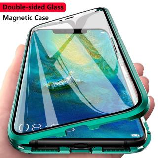 เคสโทรศัพท์มือถือกระจกแข็ง โลหะ สีใส แบบประกบเคสสองด้าน สำหรับ Samsung Galaxy A31 A11 M31 Note 10 Lite S10 Lite A50S A30S A50