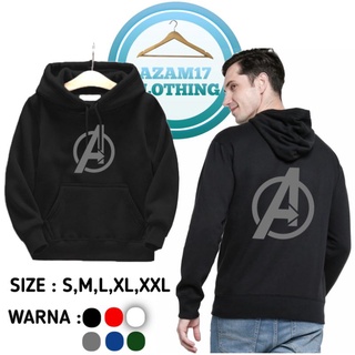 เสื้อกันหนาว มีฮู้ด ลาย AVENGERS ~Azam17 สําหรับผู้ใหญ่