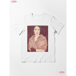 2022 K-drama ELIZABETH TAYLOR Essential T-Shirt ผู้หญิง ดพิมพ์ลาย ดผ้าเด้ง คอกลม cotton แฟชั่น sale Unisex