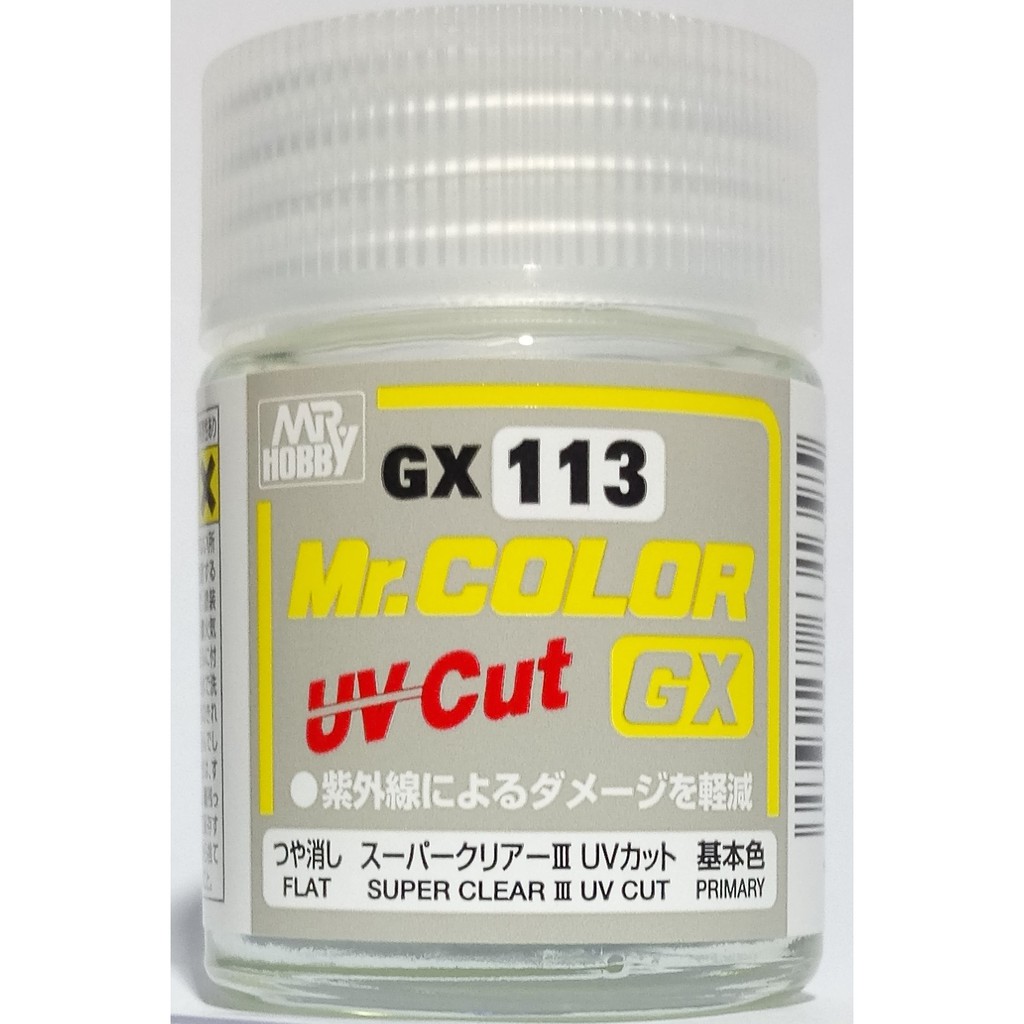 Mr.Hobby Mr.Color UV Cut GX สี GX113 Super Clear III UV Cut Flat 18ml