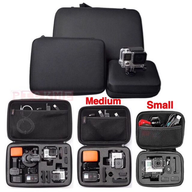 กระเป๋าเก็บของ SMALL/MEDIUM สําหรับ ANY ACTION CAMERA GOPRO EKEN SJCAM YICAM