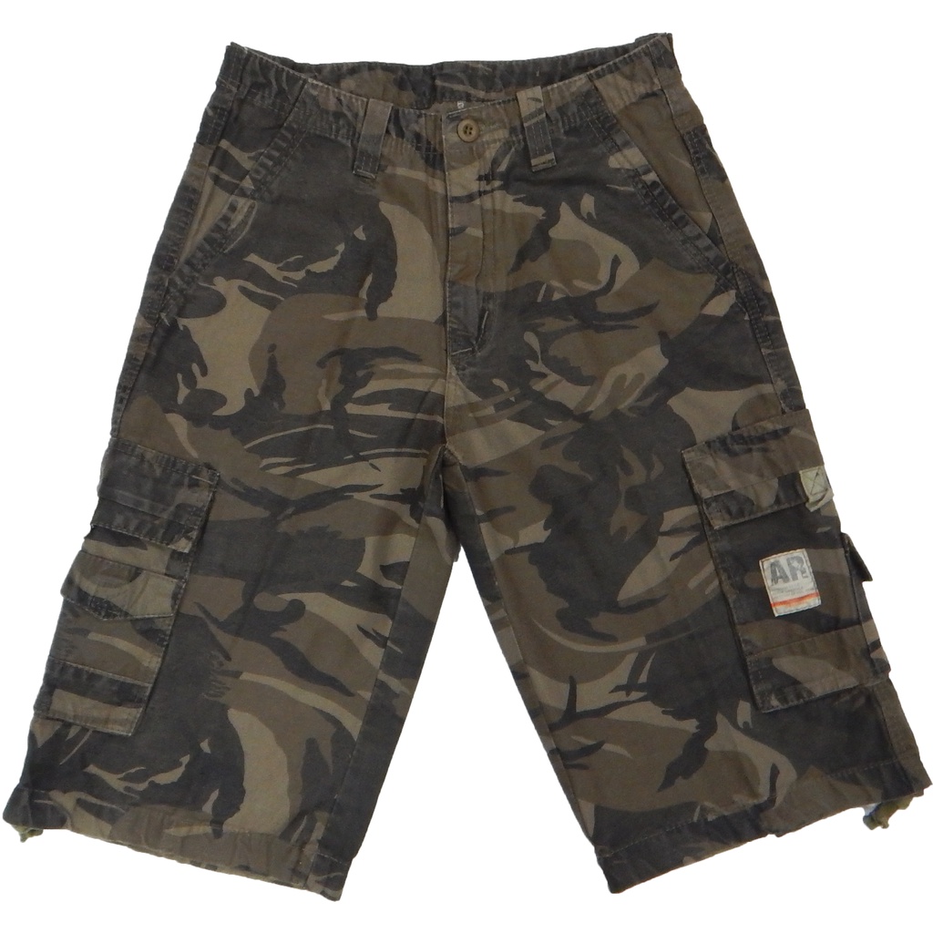 กางเกงขาสั้น Pantsstation68 AR68 คาร์โก้ ลายทหาร ทรง 4 ส่วน ผ้าคอตตอนหนา ใส่สบาย งานไทย ตัดเย็บดีมาก