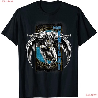 เสื้อยืดอินเทรนด์ผู้ชายอินเทรนด์ผู้หญิงMarvel Moon Knight Egyptian Hieroglyphs Jump T-Shirt เสื้อยืดพิมพ์ลาย เสื้อยืดผู้