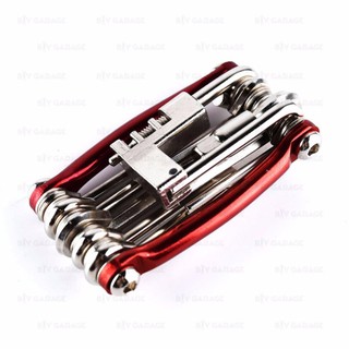 B.I.Y.Garage เครื่องมืออเนกประสงค์ สำหรับซ่อมจักรยาน 11 ชิ้น [ 11in 1 Mini Bicycle Repair Pocket Folding Tool ]#5