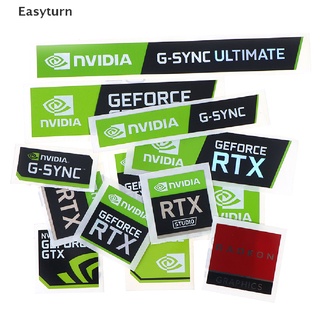 Easyturn สติกเกอร์ฉลาก NVIDIA GTX GEFORCE สําหรับตกแต่งแล็ปท็อป 5 ชิ้น