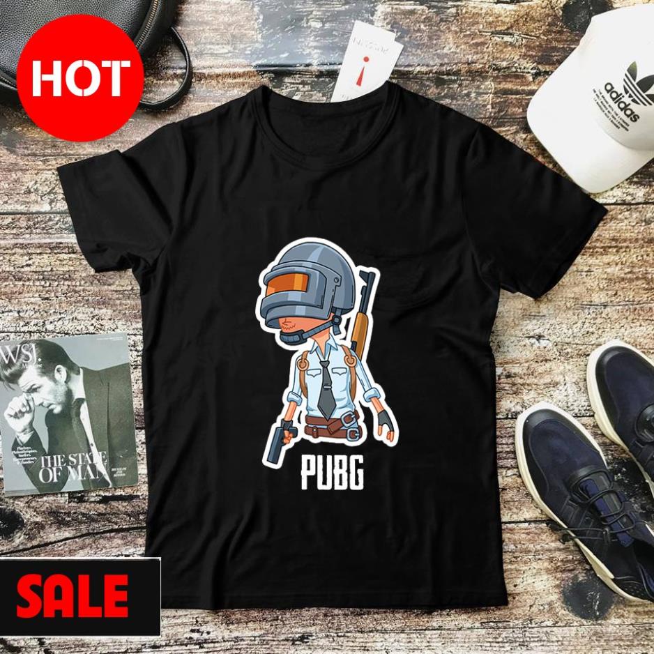 PUBG SHIRT เสื้อยืด unisex รุ่นพิมพ์ลายมือถือ PUBG สวย ราคาถูก เสื้อแท้