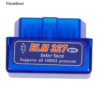 Fbth เครื่องสแกนเนอร์ อ่านโค้ด วินิจฉัยรถยนต์ บลูทูธ V2.1 Mini Elm 327 OBDII