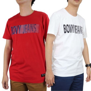 ฺBOVY TSHIRT- เสื้อยึดคอตตอลทวิลกราฟฟิคคอลUNISEX  BC8123