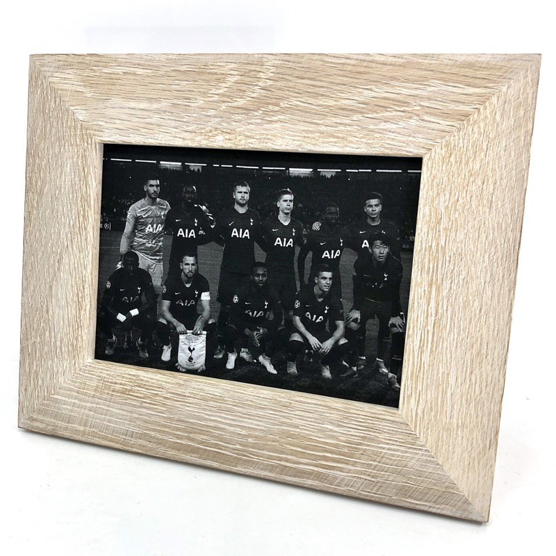 4x6" Tottenham Hotspurs Spurs Son พรีเมียร์ลีก ท็อตแน่ม ไม้แท้ HIGH Kane Alli กรอบรูป Photo Frame Pi