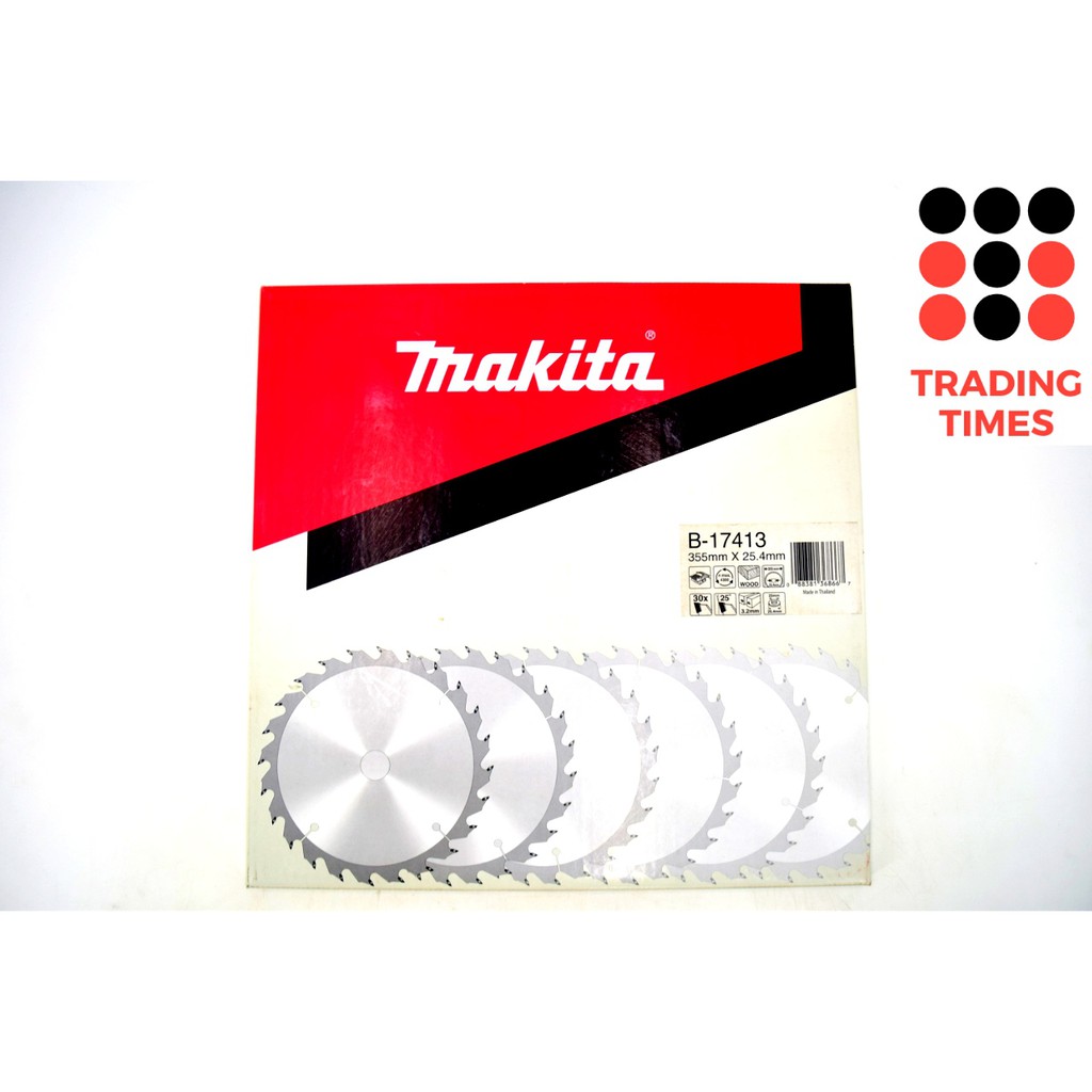 makita ใบเลื่อยวงเดือน 14 นิ้ว B-17413 14"x30T รูปที่ 2