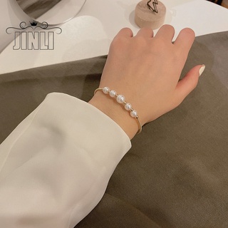 แหล่งขายและราคา#New Arrival# กําไลข้อมือประดับมุกสีทองสําหรับผู้หญิงอาจถูกใจคุณ