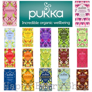 ชาอังกฤษ PUKKA Herbs Organic Tea BOX⭐แบบกล่อง 20ซอง พร้อมส่ง🍵 ชาอังกฤษสมุนไพรเพื่อสุขภาพออร์แกนิค ไม่มีคาเฟอีน⭐