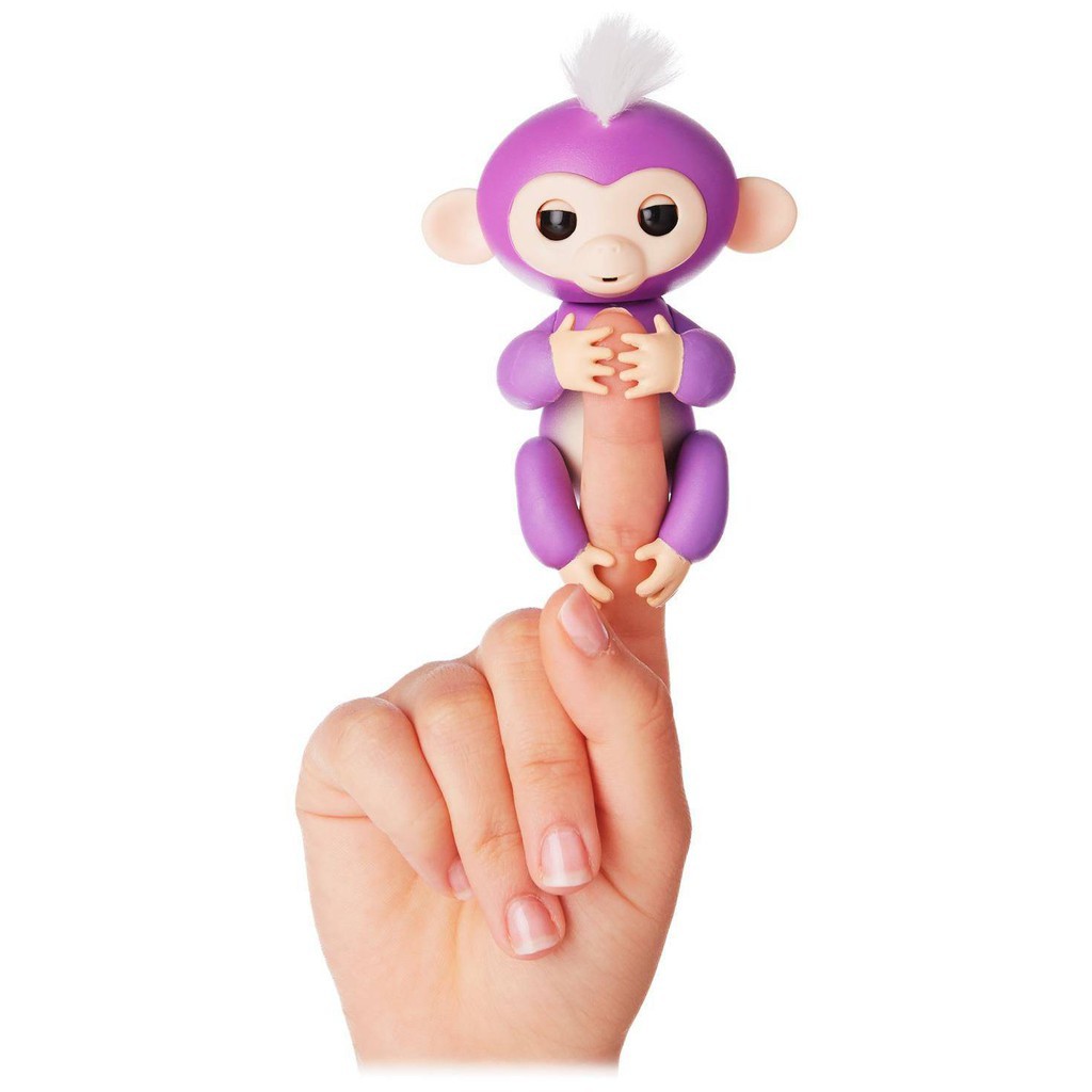 ลิงน้อยแสนซน Fingerlings Monkey Interactive Baby Monkey Toy Finger Electronic Monkey, สีชมพู