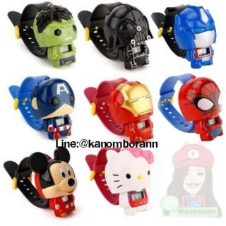 พร้อมส่ง นาฬิกาข้อมือ Superhero กดตัวเด้งออกมาได้