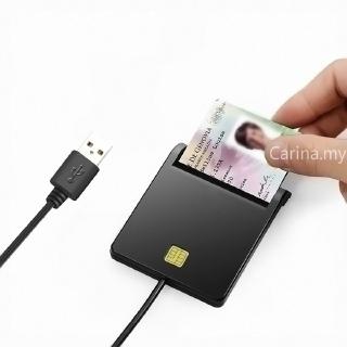 เครื่องอ่านการ์ดอัจฉริยะ EMV USB 2.0 ISO 7816 สําหรับ ID IC ATM Smart Card