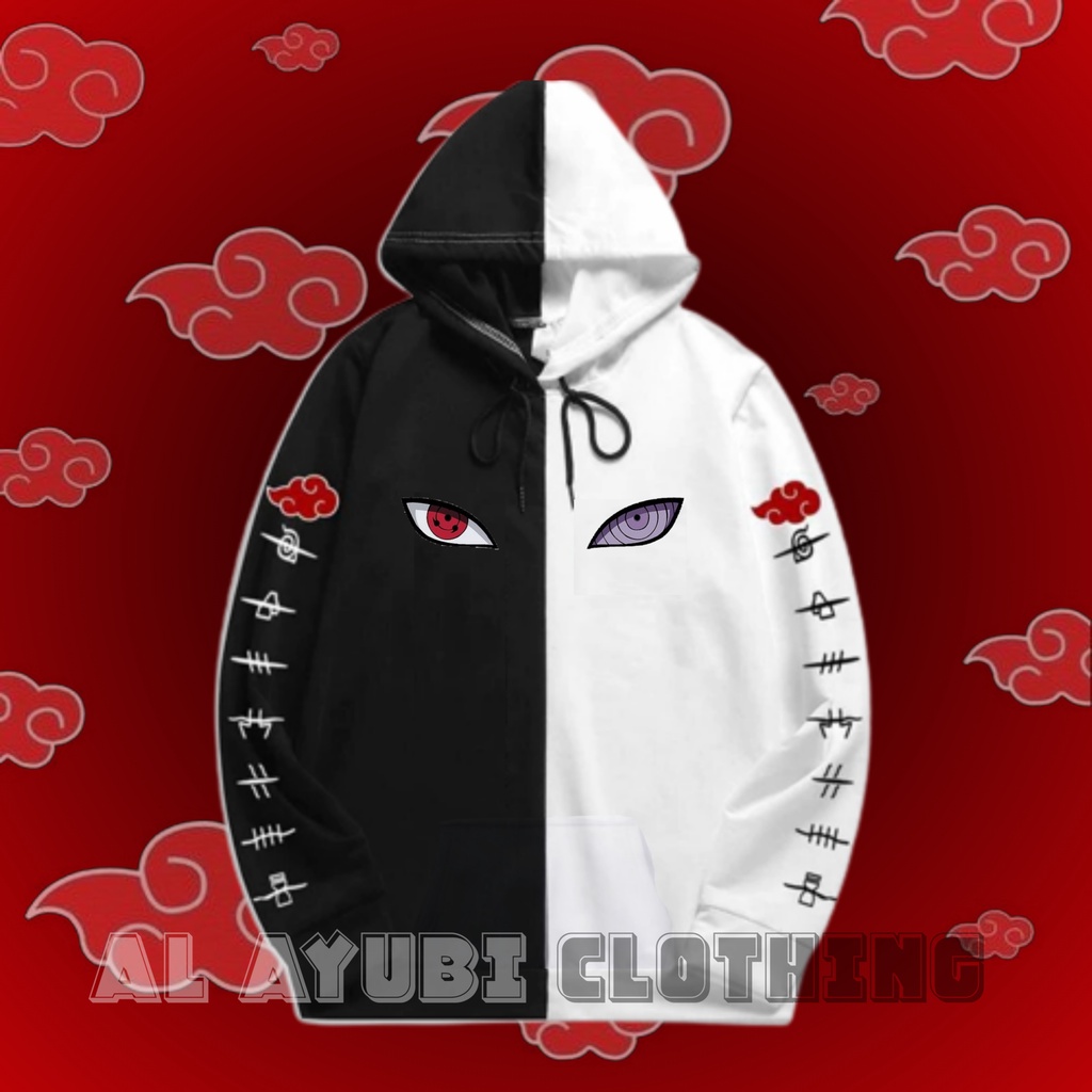 เสื้อฮู้ดเด็ก Akatsuki Mata Rinnegan / SASUKE X AKATSUKI เสื้อแจ็คเก็ตสเวตเตอร์เด็กผู้ชาย
