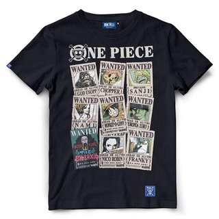 เสื้อยืดวันพีช One piece-754-BK Wanted