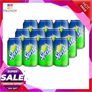 สไปรท์ น้ำอัดลม กลิ่นเลมอนไลม์ 330 มล. แพ็ค 12 ขวดน้ำอัดลมและน้ำหวานSprite Soft Drink Original 330 ml x 12 Bottles