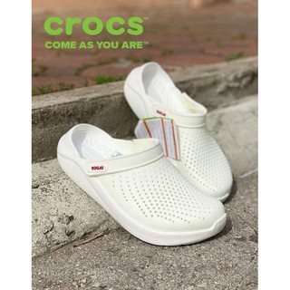 รองเท้า CROCS LiteRide Clog สีขาว สวย สะอาด นิ่ม เบาสบาย