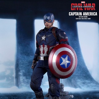 CAPTAIN AMERICA (BATTLING VERSION) MOVIE PROMO EDITION MMS360 Hot Toys