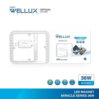 WELLUX แผงไฟแม่เหล็กทรงสี่เหลี่ยม 36W 3600ลูเมน แสงขาว LED MODULE