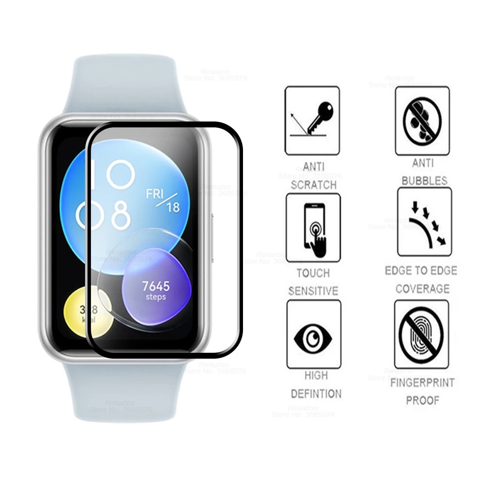 ฟิล ์ มกันรอยหน ้ าจอ PMMA สําหรับ Huawei Watch Fit 2 3 / Fit New /SE / Special Edition /Fit2/Fit3 nti-scratch Full Cover ฟิล ์ มป ้ องกันหน ้ าจอ SmartWatch อุปกรณ ์ เสริม
