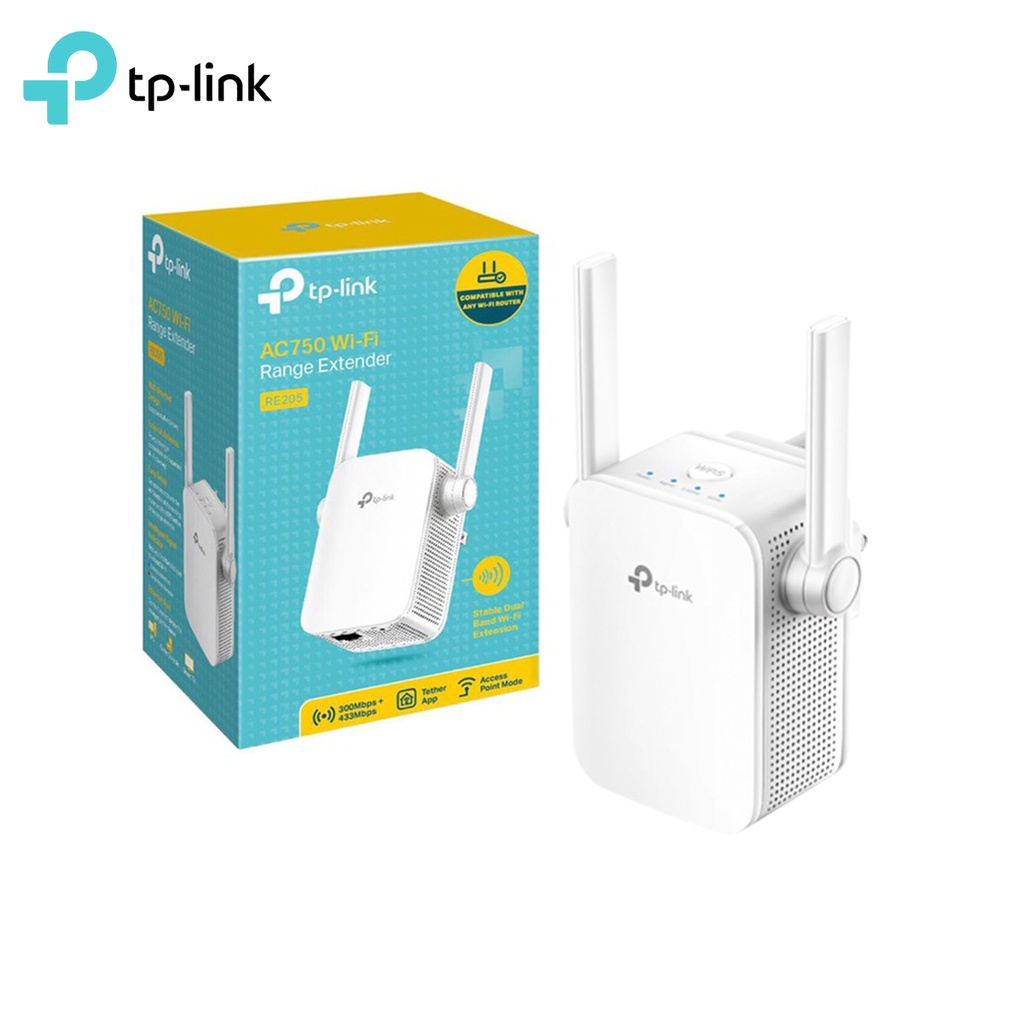 TP-Link RE205 AC750 Repeater ตัวขยายสัญญาณ WiFi (Wi-Fi Range Extender) รับประกัน LT