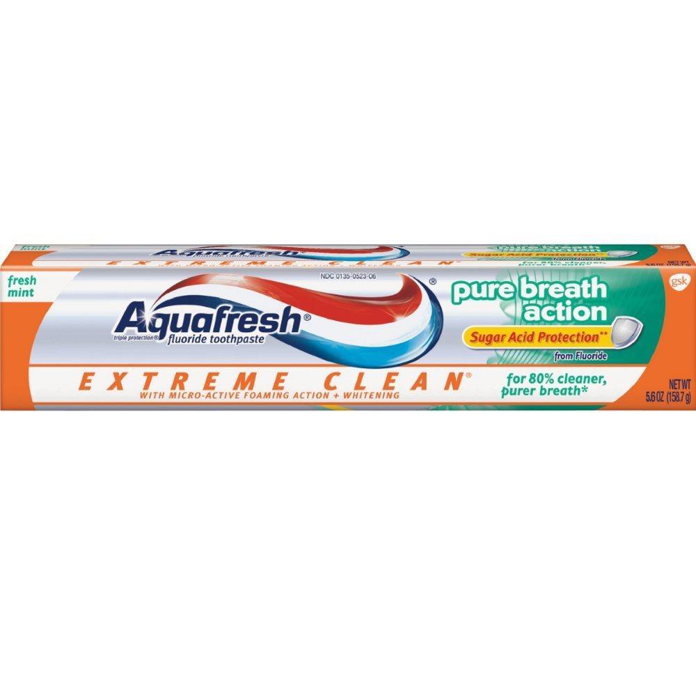 ยาสีฟัน Aquafresh จาก USA. หลอดใหญ่สูตรขจัดคราบ ป้องกันฟันผุ ปากหอมนาน ฟันแข็งแรง