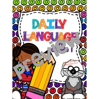 Daily Language Practice Grammar Review Set 1 English Language Arts, Grammar, Writingการเรียนภาษาอังกฤษสำหรับเด็ก