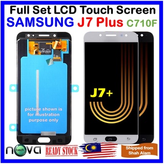 Amoled NGS ชุดหน้าจอสัมผัส LCD สําหรับ SAMSUNG Galaxy J7 Plus SAMSUNG Galaxy J7+ C710F