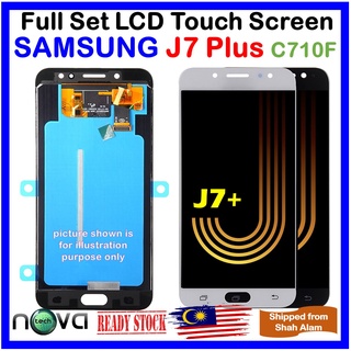 Amoled NGS ชุดหน้าจอสัมผัส LCD สําหรับ SAMSUNG Galaxy J7 Plus SAMSUNG Galaxy J7+ C710F