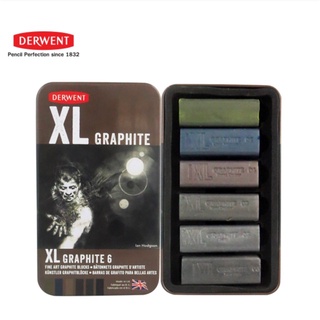 Derwent XL graphite set of 6 (กล่องเหล็ก)