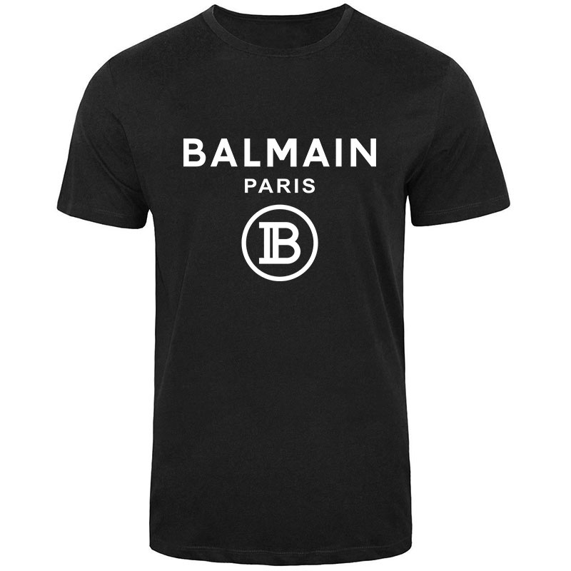 balmain men's black t shirt