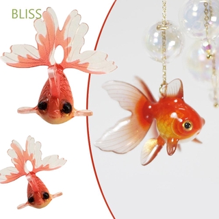 Bliss ต่างหูจี้รูปปลาทองสไตล์จีน Diy สําหรับผู้หญิง