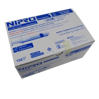 ไซริงค์ nipro 1 ml 100 ชิ้น