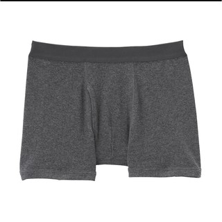 INDIAN COTTON FRONT OPEN RIB BOXER MUJI กางเกงบ็อกเซอร์ มูจิ