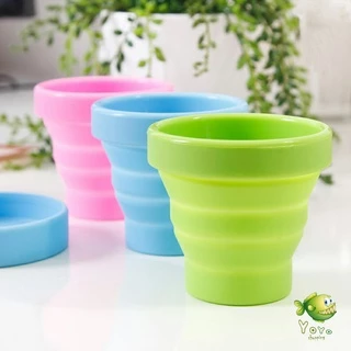 YOYO แก้วน้ำพับได้, แก้วน้ำซิลิโคน ถ้วยยืดไสลด์ silicone folding cup