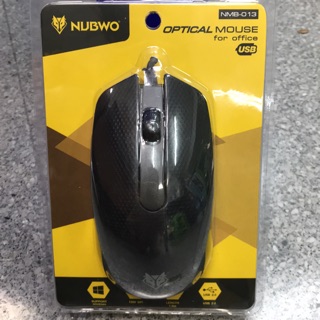 เมาส์ USB Optical Mouse NUBWO NMB-013 Black